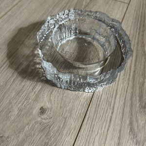 Vintage Iittala Tapio Wirkkala ASLAK Candle Holder w/ Embossed Map. Exc. Cond.